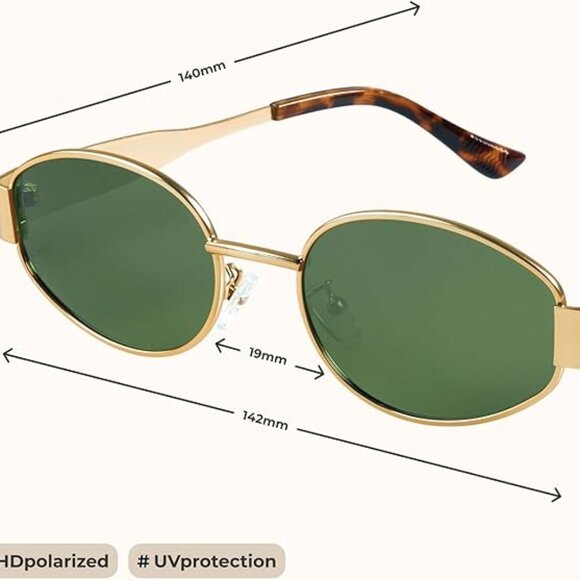 Trendy Oval Sunglasses - Stylish Polarized Shades for Everyday - main image 5